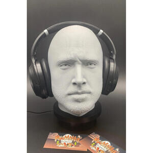 Jesse Pinkman Headphone Stand | Aaron Paul Headset Bust Display l Breaking Bad